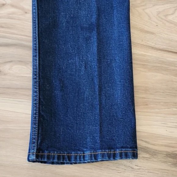 Levi's 514 Straight Fit Denim Jeans Zip Fly Dark Wash  Size W 38 L 32 - Picture 4 of 5